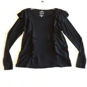 💜 Velvet by Graham & Spencer | vintage y2k Ruffled Long Sleeve